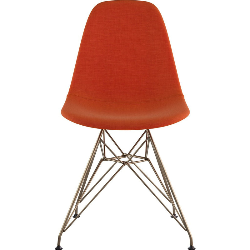 NyeKoncept Mid Century Eiffel Side Chair | Lava Red/Brass 331004EM2