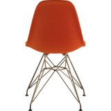 NyeKoncept Mid Century Eiffel Side Chair | Lava Red/Brass 331004EM2
