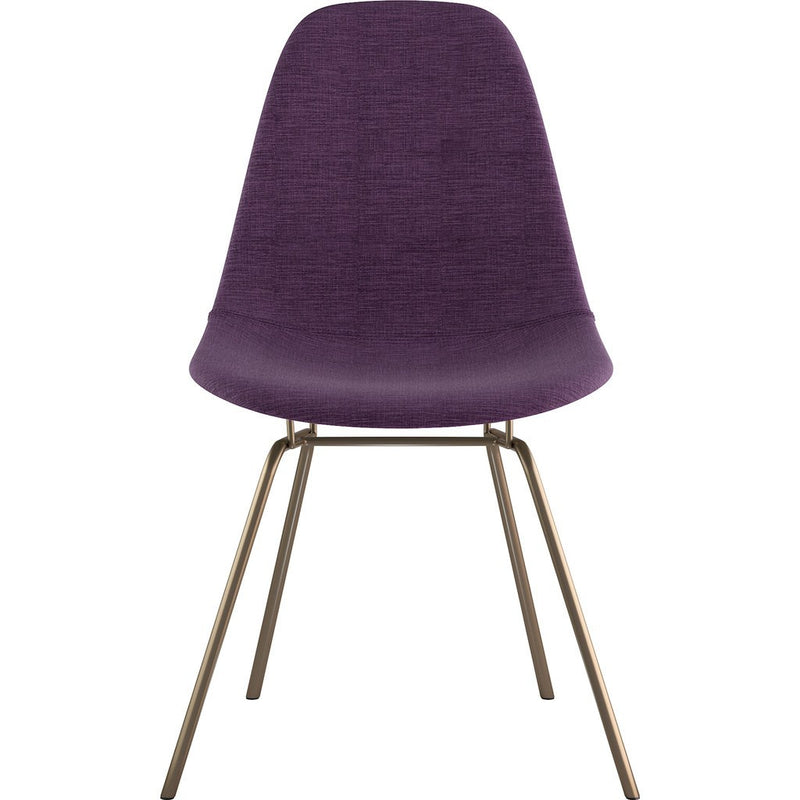 NyeKoncept Mid Century Classroom Side Chair | Plum Purple/Brass 331005CL2