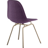 NyeKoncept Mid Century Classroom Side Chair | Plum Purple/Nickel 331005CL1