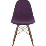 NyeKoncept Mid Century Dowel Side Chair | Plum Purple/Brass 331005EW2
