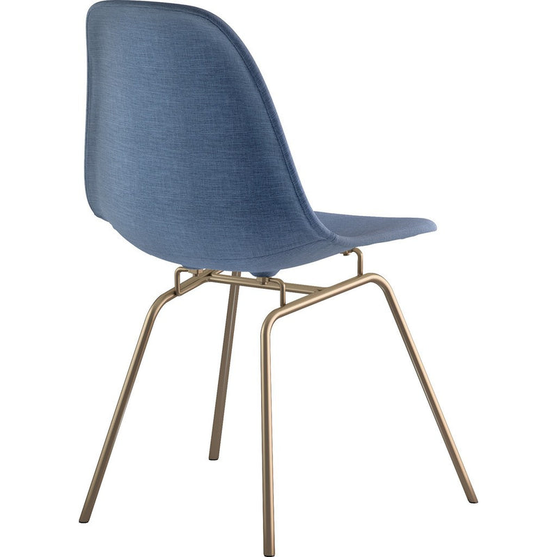 NyeKoncept Mid Century Classroom Side Chair | Dodger Blue/Brass 331006CL2