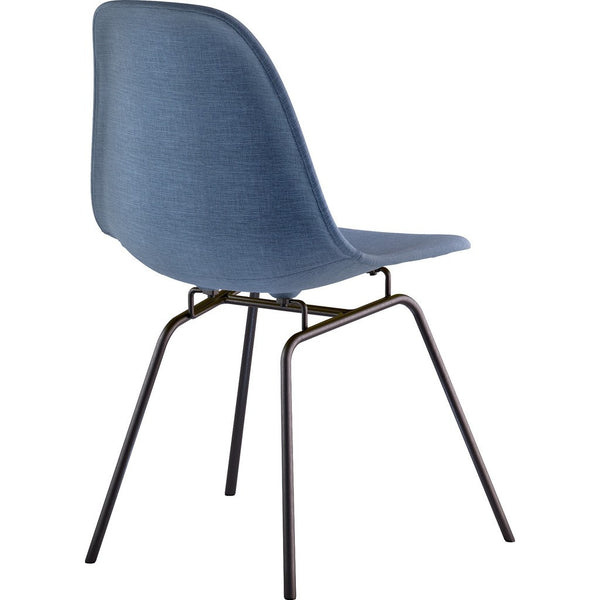 NyeKoncept Mid Century Classroom Side Chair | Dodger Blue/Gunmetal 331006CL3