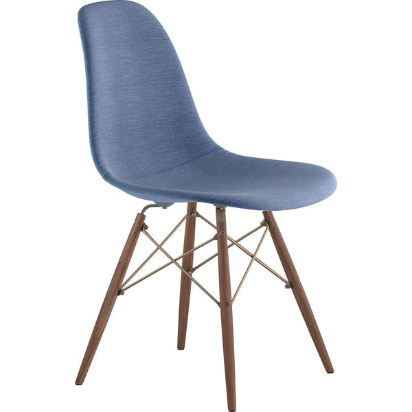 NyeKoncept Mid Century Dowel Side Chair | Dodger Blue/Brass 331006EW2