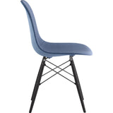 NyeKoncept Mid Century Dowel Side Chair | Dodger Blue/Gunmetal 331006EW3