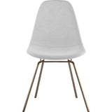 NyeKoncept Mid Century Classroom Side Chair | Glacier White/Brass 331007CL2