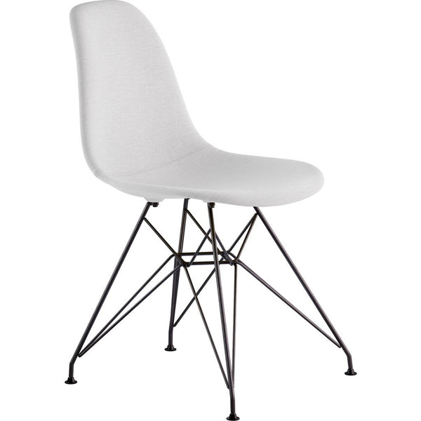 NyeKoncept Mid Century Eiffel Side Chair | Glacier White/Gunmetal 331007EM3