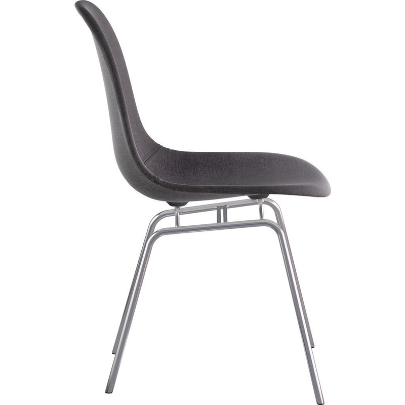 NyeKoncept Mid Century Classroom Side Chair | Charcoal Gray/Nickel 331008CL1