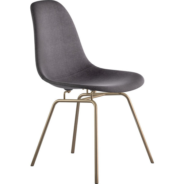 NyeKoncept Mid Century Classroom Side Chair | Charcoal Gray/Brass 331008CL2