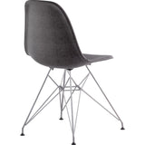 NyeKoncept Mid Century Eiffel Side Chair | Charcoal Gray/Nickel 331008EM1