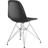 NyeKoncept Mid Century Eiffel Side Chair | Milano Black/Nickel 331009EM1