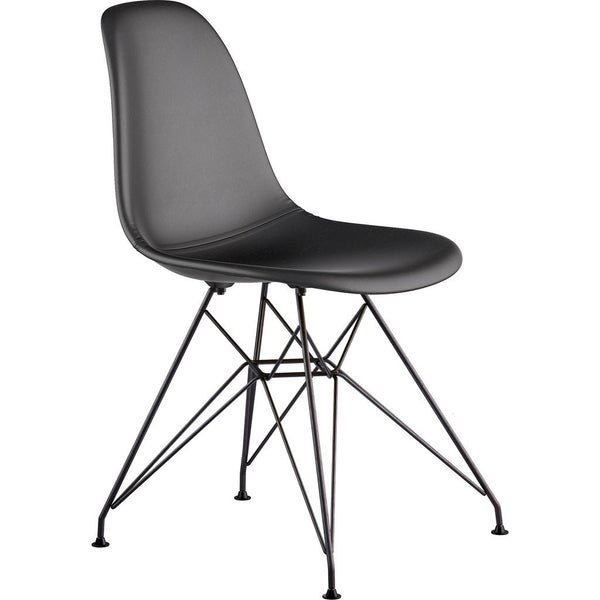 NyeKoncept Mid Century Eiffel Side Chair | Milano Black/Gunmetal 331009EM3