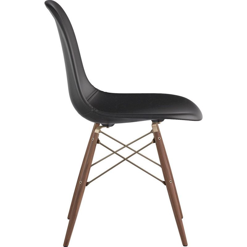 NyeKoncept Mid Century Dowel Side Chair | Milano Black/Brass 331009EW2