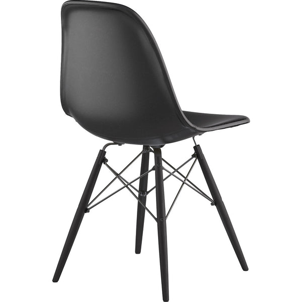 NyeKoncept Mid Century Dowel Side Chair | Milano Black/Gunmetal 331009EW3