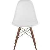 NyeKoncept Mid Century Dowel Side Chair | Milano White/Brass 331010EW2