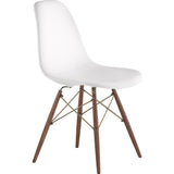 NyeKoncept Mid Century Dowel Side Chair | Milano White/Brass 331010EW2