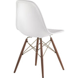 NyeKoncept Mid Century Dowel Side Chair | Milano White/Brass 331010EW2