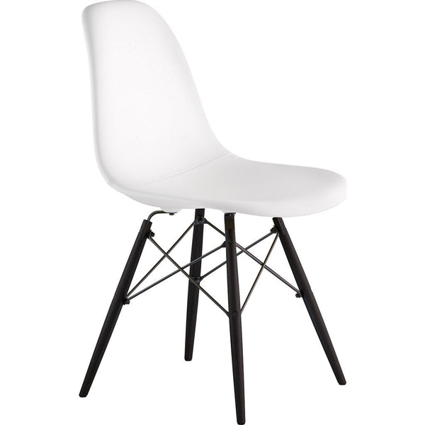 NyeKoncept Mid Century Dowel Side Chair | Milano White/Gunmetal 331010EW3