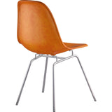 NyeKoncept Mid Century Classroom Side Chair | Burnt Orange/Nickel 331011CL1