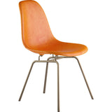 NyeKoncept Mid Century Classroom Side Chair | Burnt Orange/Brass 331011CL2
