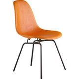 NyeKoncept Mid Century Classroom Side Chair | Burnt Orange/Gunmetal 331011CL3