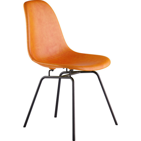 NyeKoncept Mid Century Classroom Side Chair | Burnt Orange/Gunmetal 331011CL3