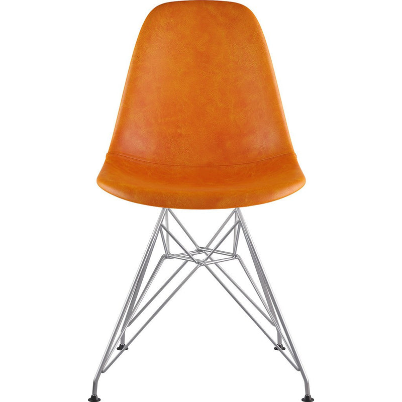 NyeKoncept Mid Century Eiffel Side Chair | Burnt Orange/Nickel 331011EM1