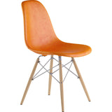 NyeKoncept Mid Century Dowel Side Chair | Burnt Orange/Nickel 331011EW1
