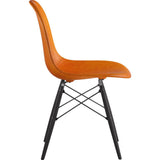 NyeKoncept Mid Century Dowel Side Chair | Burnt Orange/Gunmetal 331011EW3