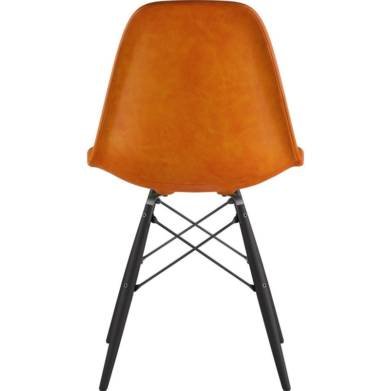 NyeKoncept Mid Century Dowel Side Chair | Burnt Orange/Gunmetal 331011EW3
