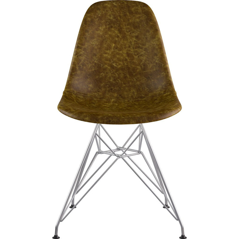 NyeKoncept Mid Century Eiffel Side Chair | Palermo Olive/Nickel 331012EM1