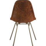 NyeKoncept Mid Century Classroom Side Chair | Weathered Whiskey/Brass 331013CL2