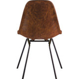 NyeKoncept Mid Century Classroom Side Chair | Weathered Whiskey/Gunmetal 331013CL3