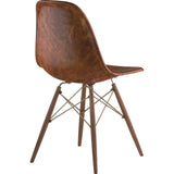 NyeKoncept Mid Century Dowel Side Chair | Weathered Whiskey/Brass 331013EW2