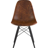 NyeKoncept Mid Century Dowel Side Chair | Weathered Whiskey/Gunmetal 331013EW3
