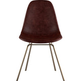 NyeKoncept Mid Century Classroom Side Chair | Aged Cognac/Brass 331014CL2
