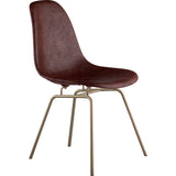 NyeKoncept Mid Century Classroom Side Chair | Aged Cognac/Brass 331014CL2
