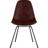 NyeKoncept Mid Century Classroom Side Chair | Aged Cognac/Gunmetal 331014CL3