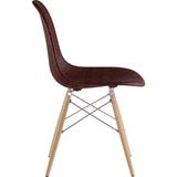 NyeKoncept Mid Century Dowel Side Chair | Aged Cognac/Nickel 331014EW1