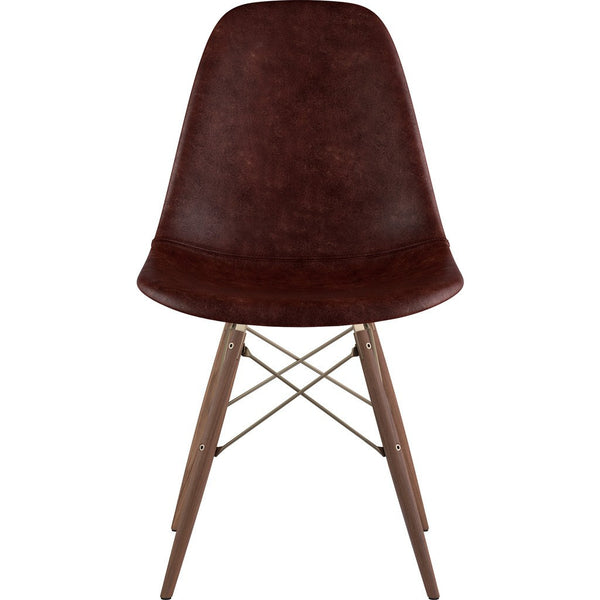 NyeKoncept Mid Century Dowel Side Chair | Aged Cognac/Brass 331014EW2