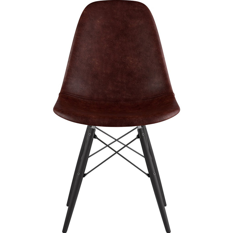 NyeKoncept Mid Century Dowel Side Chair | Aged Cognac/Gunmetal 331014EW3