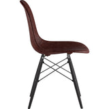 NyeKoncept Mid Century Dowel Side Chair | Aged Cognac/Gunmetal 331014EW3