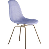 NyeKoncept Mid Century Classroom Side Chair | Weathered Blue/Brass 331015CL2