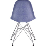 NyeKoncept Mid Century Eiffel Side Chair | Weathered Blue/Nickel 331015EM1
