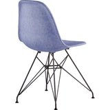 NyeKoncept Mid Century Eiffel Side Chair | Weathered Blue/Gunmetal 331015EM3