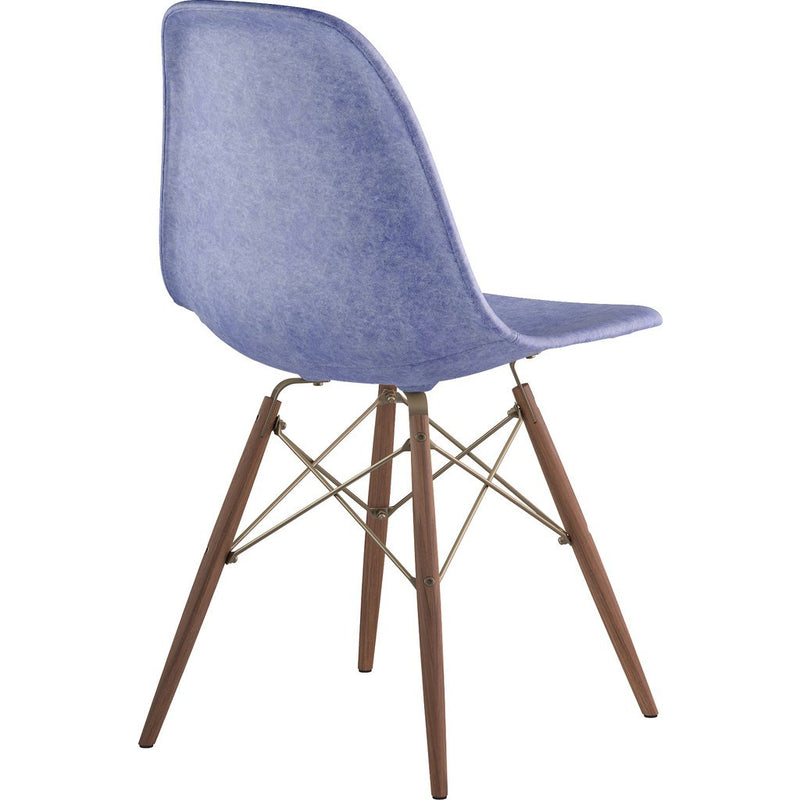 NyeKoncept Mid Century Dowel Side Chair | Weathered Blue/Brass 331015EW2