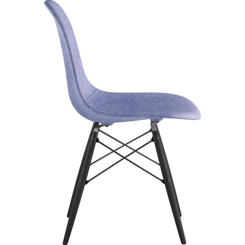 NyeKoncept Mid Century Dowel Side Chair | Weathered Blue/Gunmetal 331015EW3