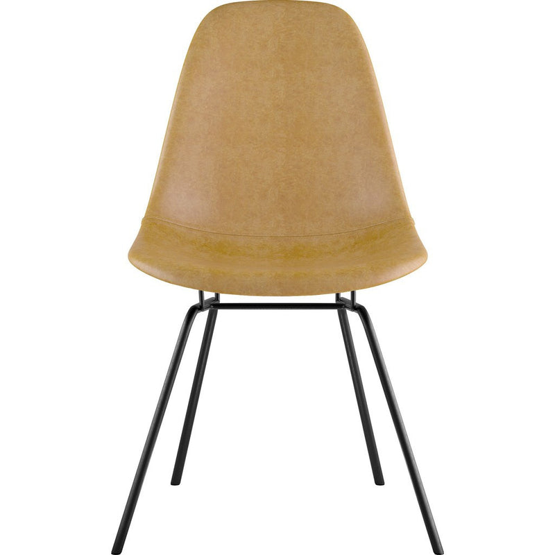 NyeKoncept Mid Century Classroom Side Chair | Aged Maple/Gunmetal 331016CL3