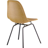 NyeKoncept Mid Century Classroom Side Chair | Aged Maple/Gunmetal 331016CL3