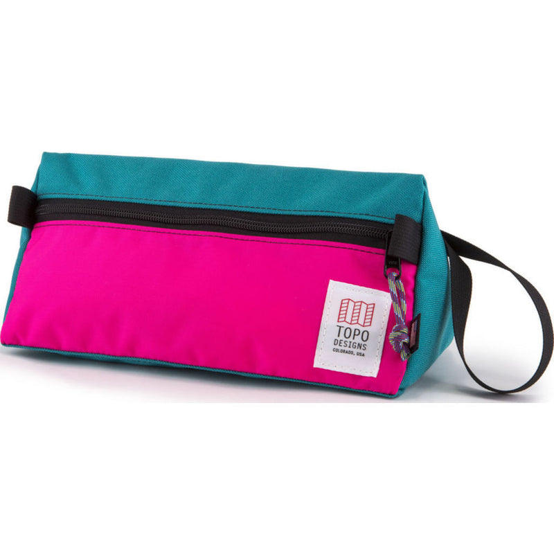Topo Designs Dopp Kit | Turquoise/Pink TDDKF17TQ/PK